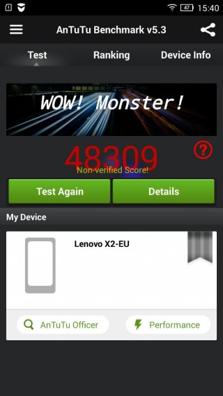 Lenovo Vibe X2 Antutu