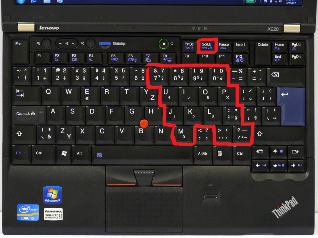 Jak přepnout klávesnici na notebooků?