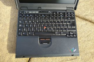 IBM ThinkPad A21e from top