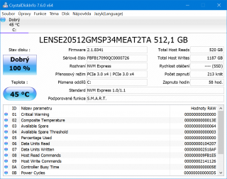 X1 Carbon 6thGen CrystalDiskInfo