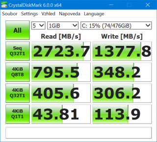 X1 Carbon 6thGen CrystalDiskMark