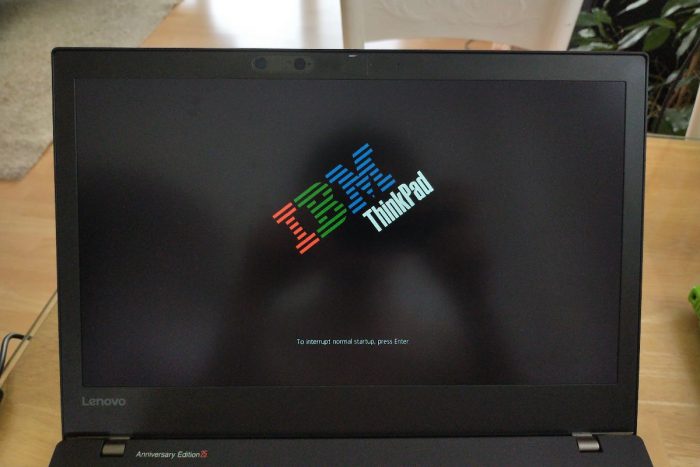 Vlastní obrázek při spuštění vašeho ThinkPadu