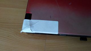 Aktuální stav opravovaného pantu