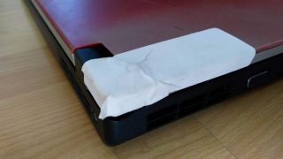 Aktuální stav opravovaného pantu