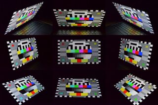 Pozorovací úhly displeje.