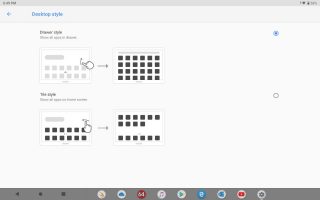 Možnosti aplikací na hlavní obrazovce