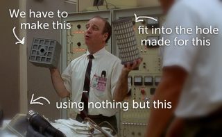 Co s tím? Známá scéna z filmu Apollo 13. (Zdroj: Medium.com)