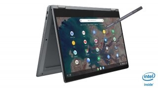 Lenovo-IdeaPad-Flex-5-Chromebook 13Inch Graphite Grey Tent Mode Pen