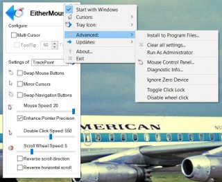 Utilita má i určité možnosti nastavení.