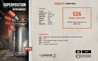 Superposition Benchmark high (IdeaPad S340-14IKB).