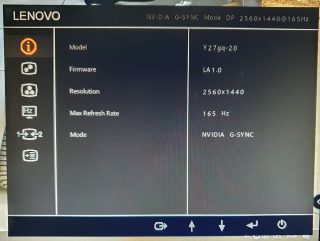 LCD Legion Y27gq-20 OSD1
