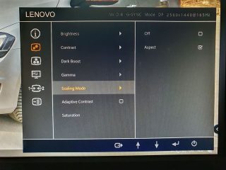 LCD Legion Y27gq-20 OSD7