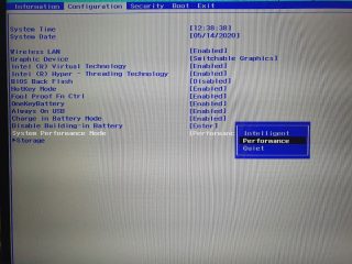 Lenovo Ideapad S540-Bios