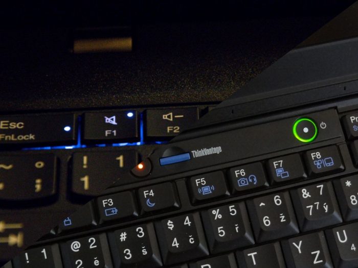 ThinkPad indikační diody: design či pohodlí?