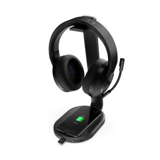Lenovo-Legion-S600-Gaming-Station Right w Headphones and Smartphone