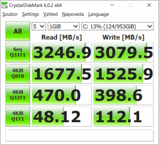 Lenovo Legion Creator 7 – CrystalDiskMark