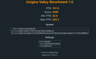 Lenovo Legion Creator 7 – Unigine Valley