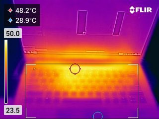 Yoga 9 14 teploty klávesnice