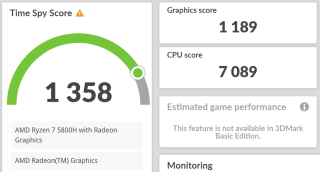 Yoga Slim 7 Pro 14ACH5 3DMark-Time-Spy