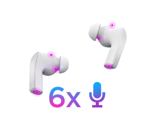 Lenovo-Smart-Wireless-Earbuds 6 Microphones