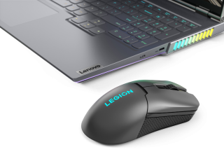 07 Lenovo-Legion M600s Qi Gaming Mouse Closeup Front Facing Left