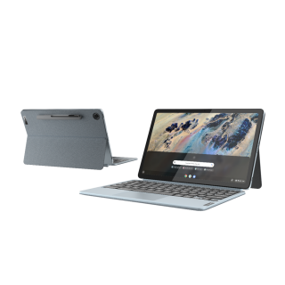 Lenovo-IdeaPad-Duet-3 Chromebook 11 QC Misty Blue Front Back