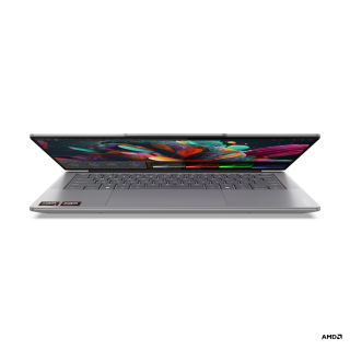 10 Yoga Pro 7 14 9 Luna Gray LCD Front lid half open